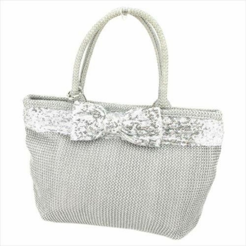 Anteprima Tote bag Grey straw Woman Authentic Used